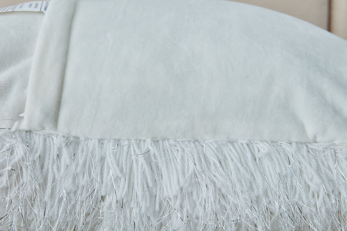 Manhattan White Pillow - Adams Furniture