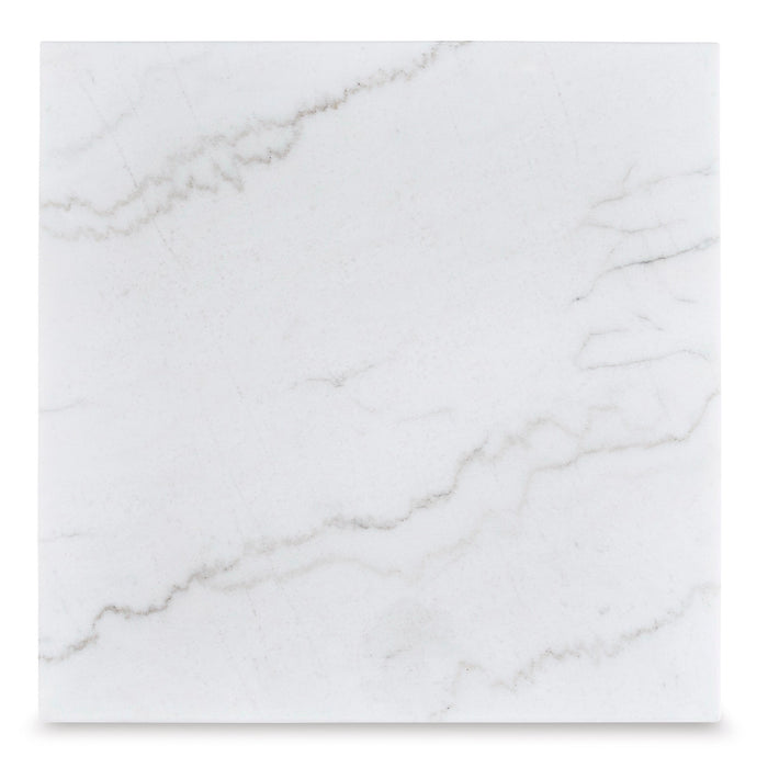 Marble Top Square End Table - Adams Furniture