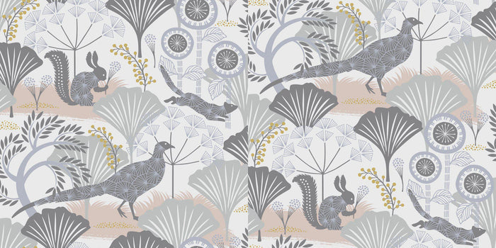 Mardgomma Wallpaper - White/Grey