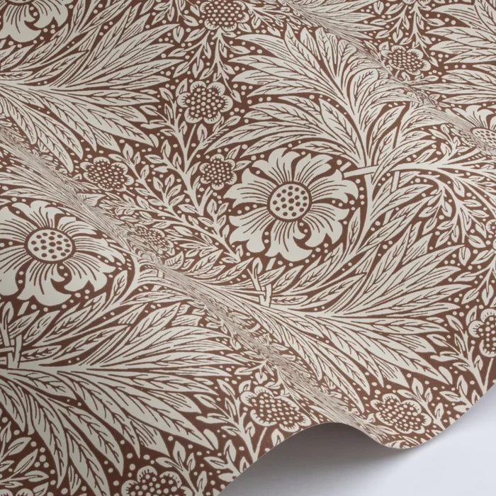 Marigold Wallpaper - Chocolate Cream