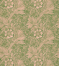 Marigold Wallpaper - Olive/Pink