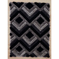 Mateos 5x7 Black/Grey Area Rug - Adams Furniture