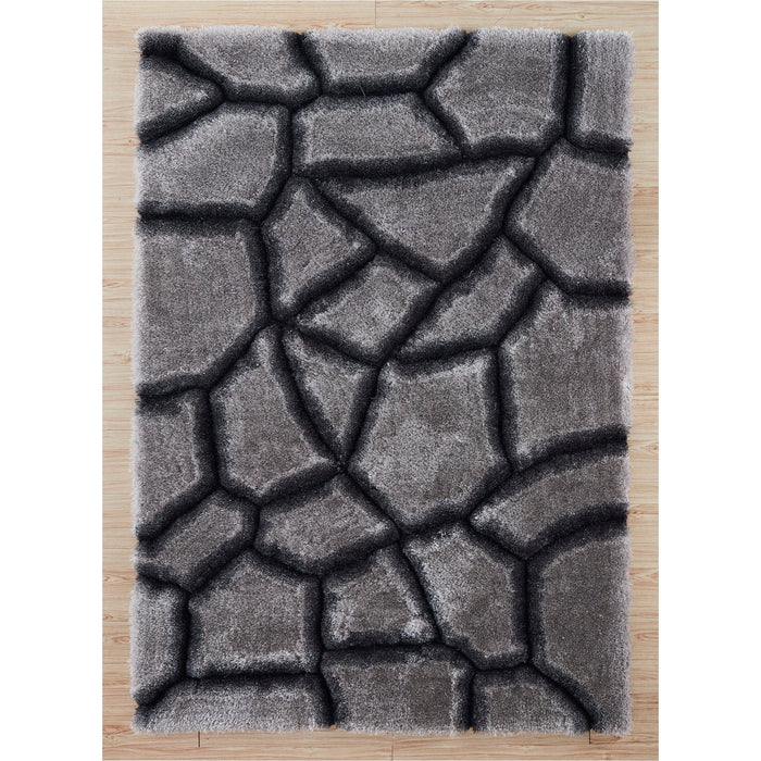 Mateos 5x7 Grey Area Rug - Adams Furniture