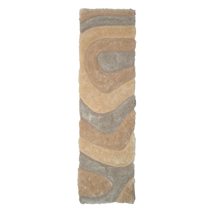 Mateos Shag Beige Runner - Adams Furniture