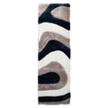 Mateos Shag Navy/Beige/White Runner - Adams Furniture