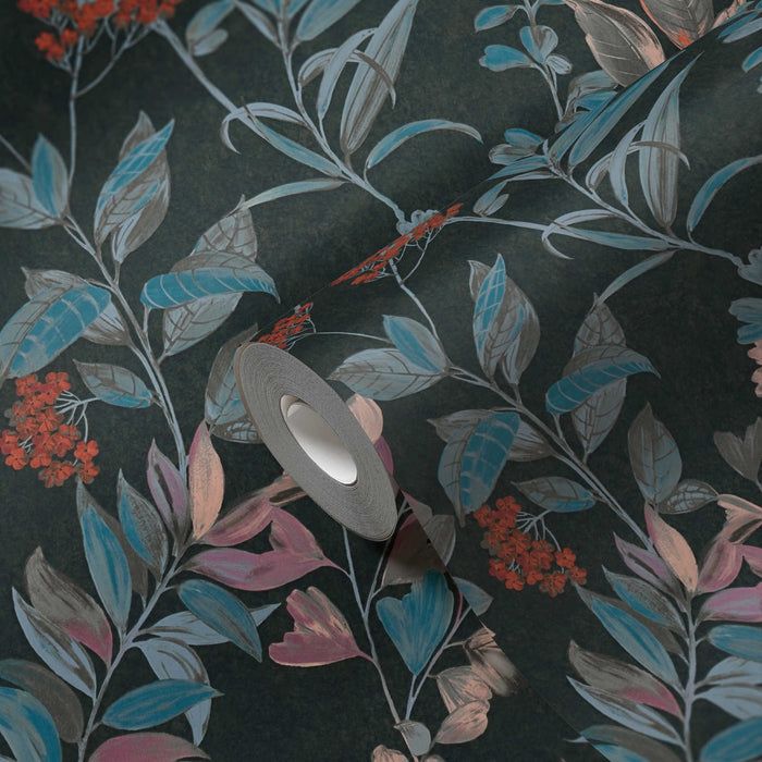 Meadow Whisper - Architects Wallpaper - Multi Black