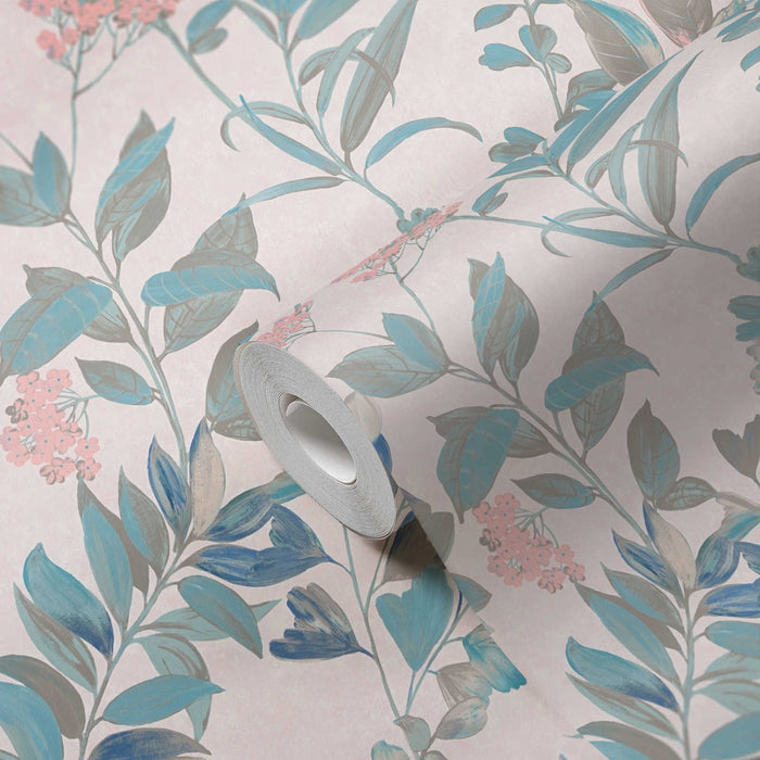 Meadow Whisper - Architects Wallpaper - Multi Pink