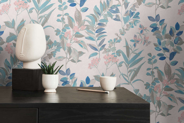 Meadow Whisper - Architects Wallpaper - Multi Pink