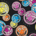 Medusa Plates Wallpaper (Versace 3 Collection) - Multicolour Black