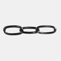 Metal 15" Chain Decor, Black - Adams Furniture