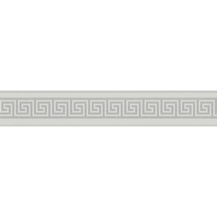 Metallic Meander Border - Grey - Self Adhesive