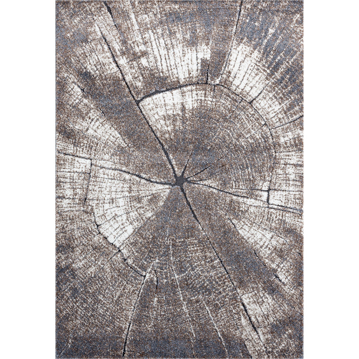 Milan 5x7 Brown Area Rug - Adams Furniture
