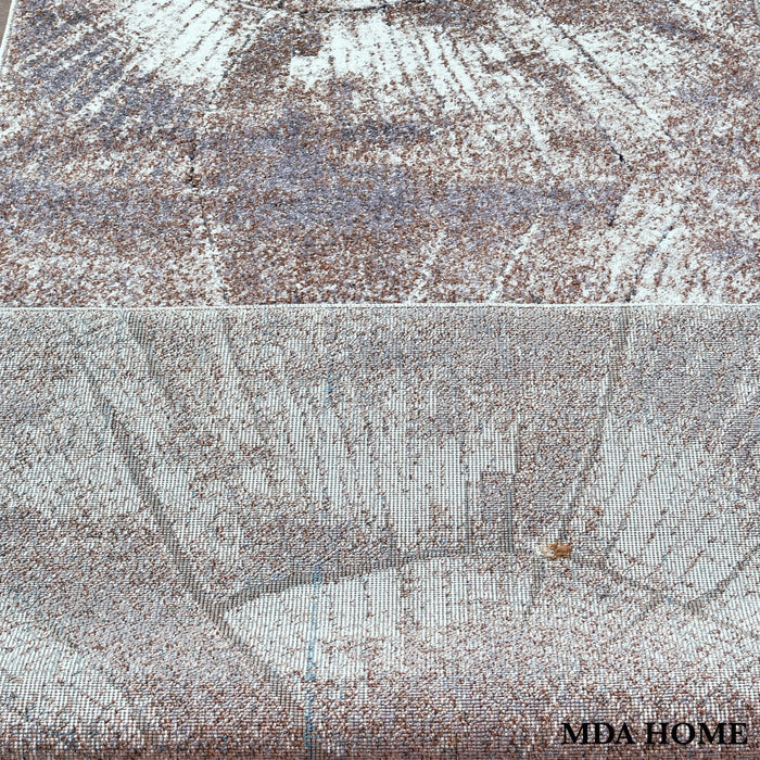 Milan 5x7 Brown Area Rug - Adams Furniture