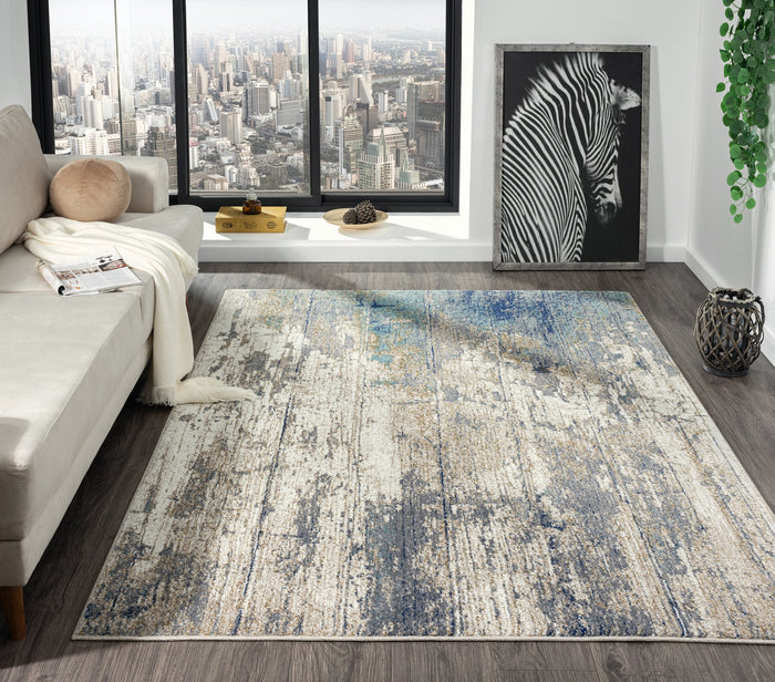 Milan 5x7 Brown Area Rug - Adams Furniture