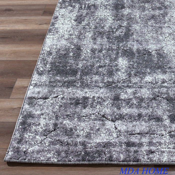 MIlian 5x7 Grey Area Rug - Adams Furniture