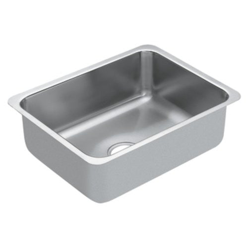 Moen G18191 1800 Series 18-Gauge Single Bowl Undermount Sink, Stainless Steel