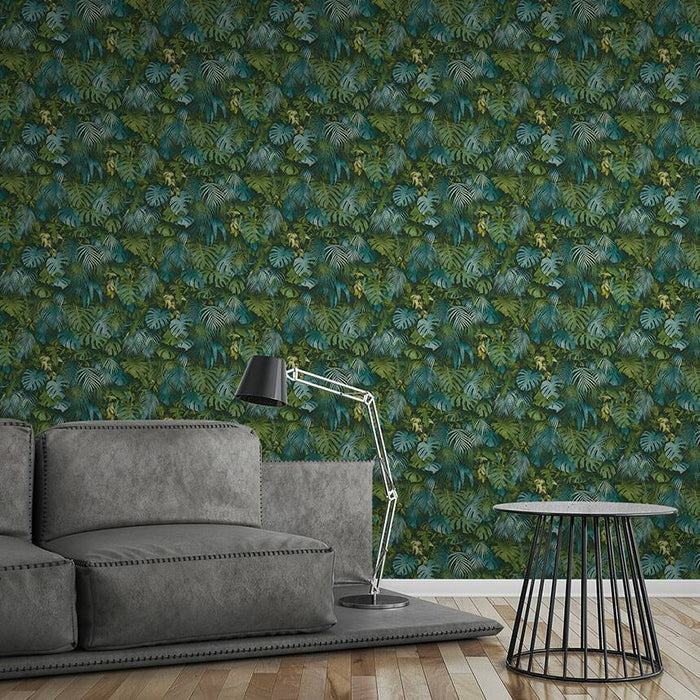 Monstera Jungle Wallpaper - Green - Peel and Stick
