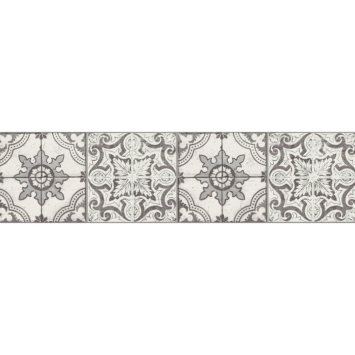 Mosaic Border - Black and White - Self Adhesive