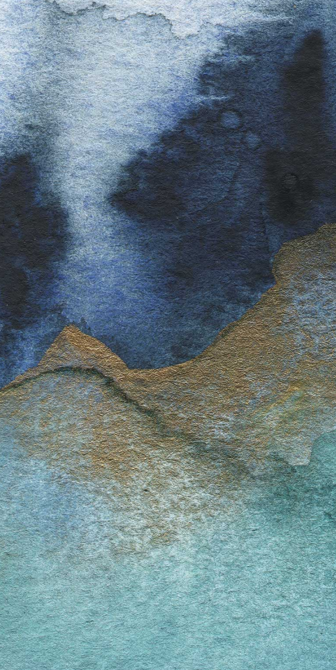 Mystic - Custom Sized Wallpaper Mural (per m2) - Teal