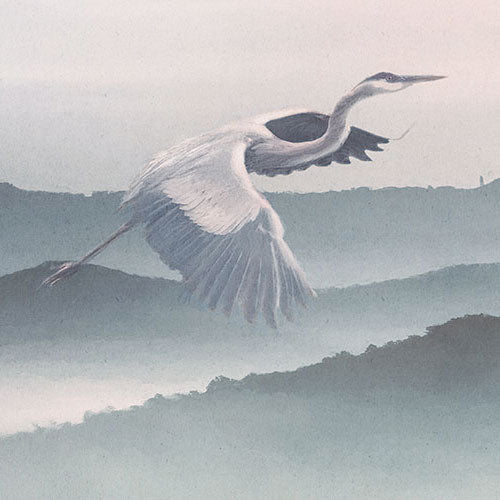 Mystic Cranes - Custom Sized Mural Wallpaper (per m2)
