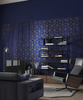 Mystique Vert - Blue - Custom Sized Wallpaper Mural (per m2)