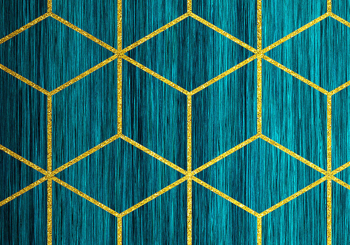 Mystique Vert - Green - Custom Sized Wallpaper Mural (per m2)