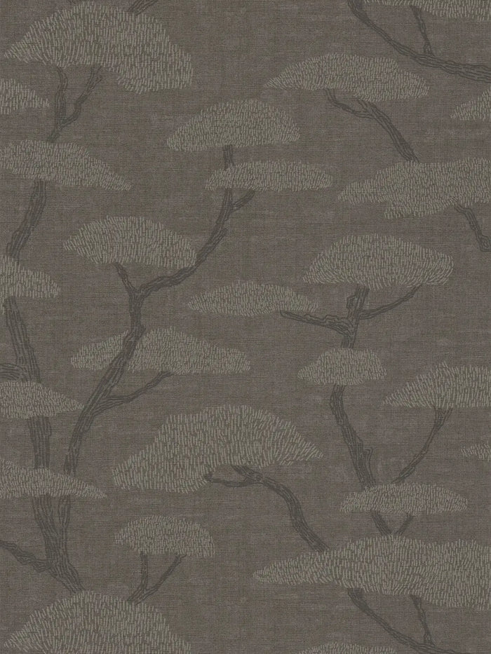 Nara Tree Wallpaper - Charcoal - Discontinuing