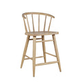 Natural Finish Spindle Bar Stool - Adams Furniture