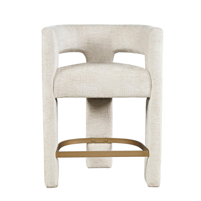 Natural Upholstered Stool - Adams Furniture