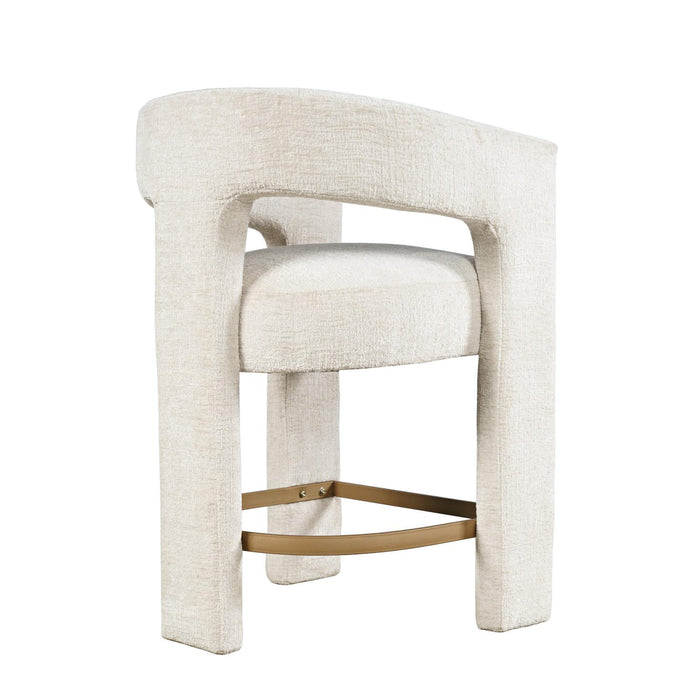 Natural Upholstered Stool - Adams Furniture