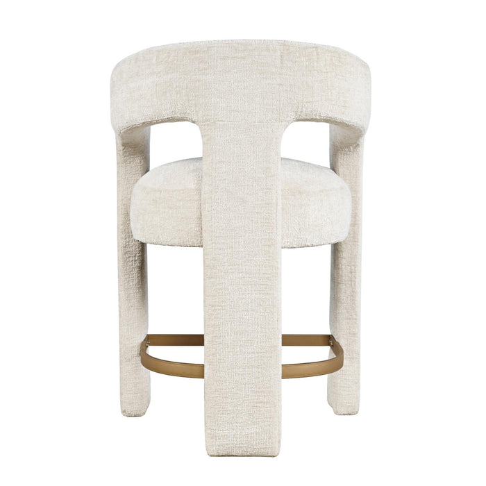 Natural Upholstered Stool - Adams Furniture