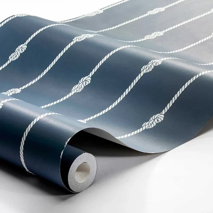 Nautical Knot Stripe  - Navy