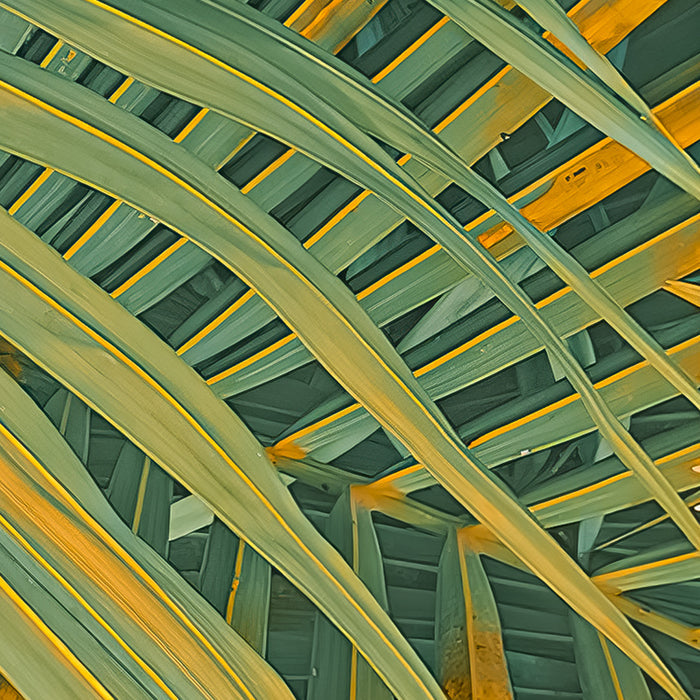 Neon Ferns - Custom Sized Wallpaper Mural (per m2)