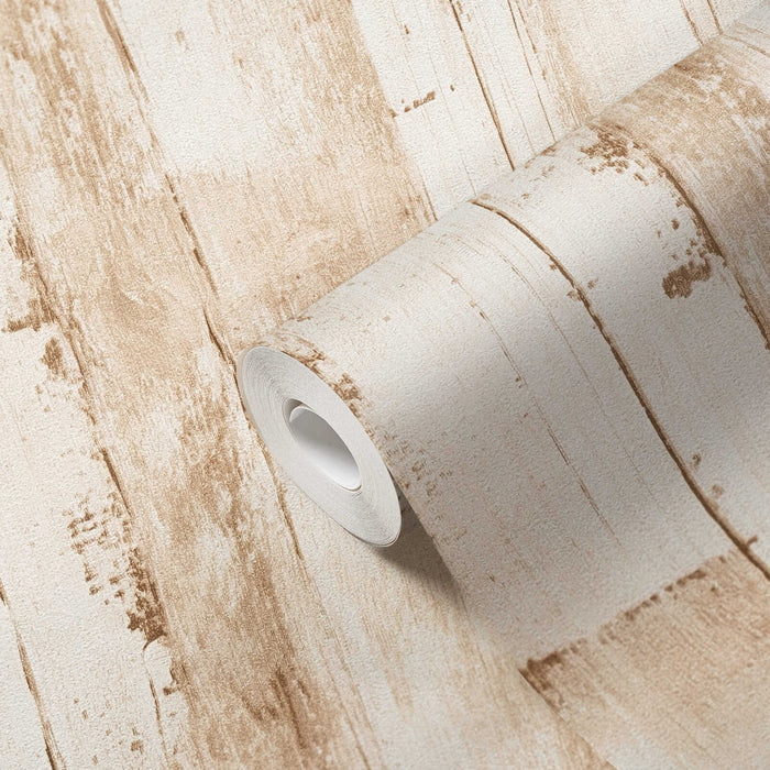 Nordic Timber – Wood Wallpaper – Beige