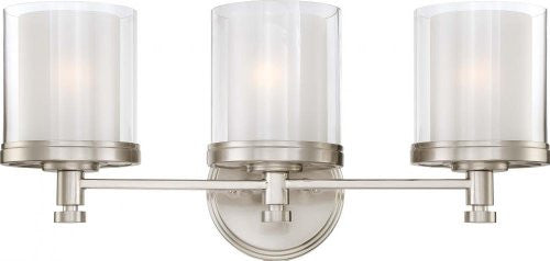 Nuvo 60/4643 Decker Brushed Nickel Three Light Vanity