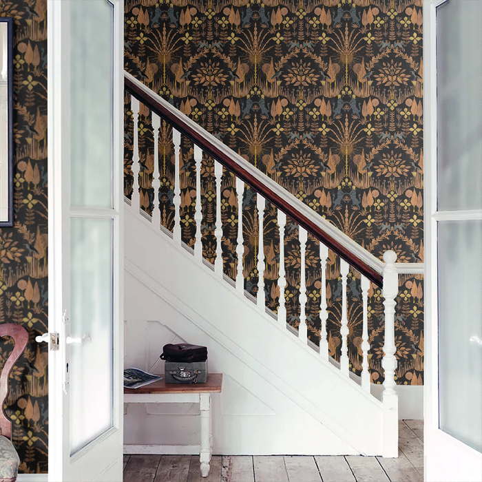 Oasis Villa Wallpaper - Black