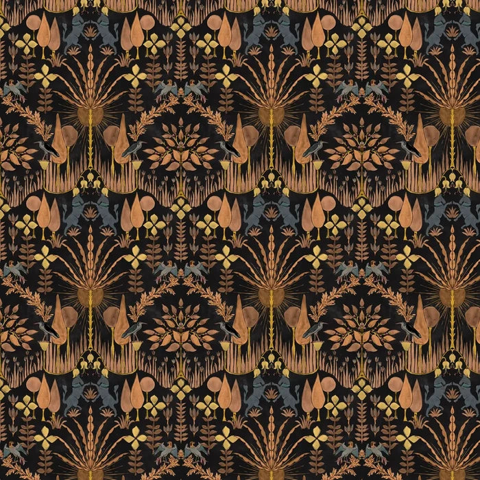 Oasis Villa Wallpaper - Black