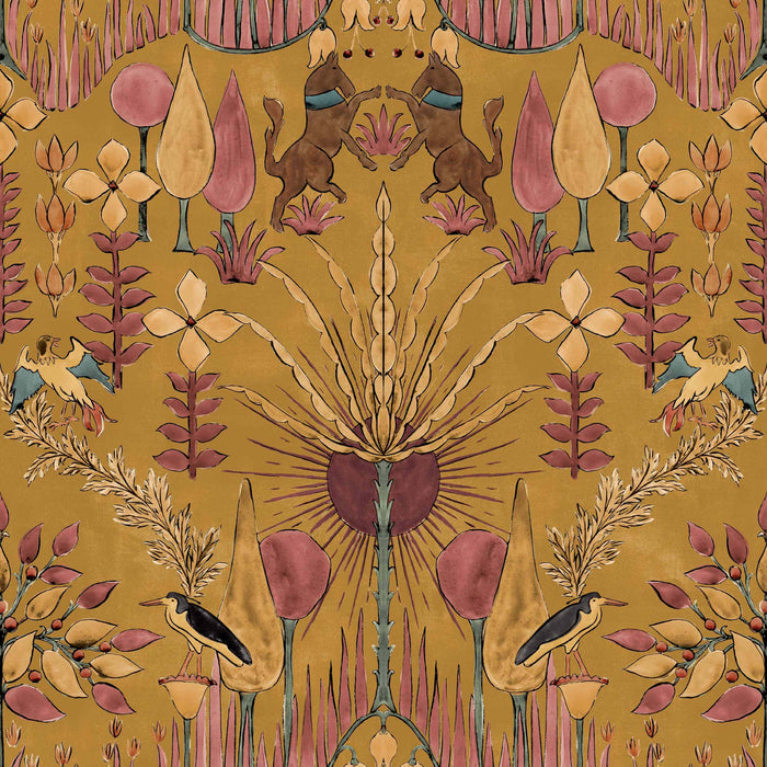 Oasis  Villa Wallpaper - Curry