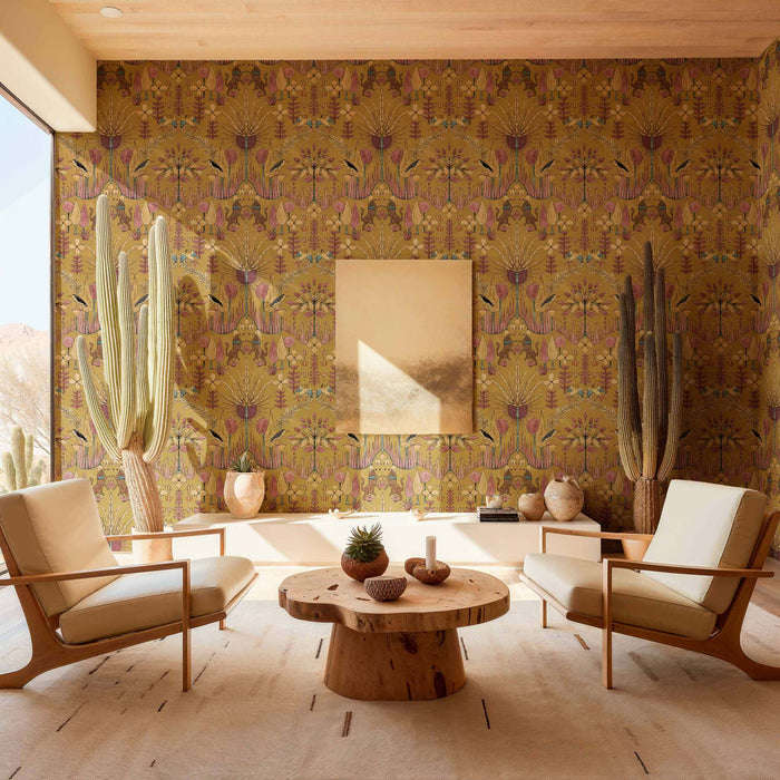 Oasis  Villa Wallpaper - Curry