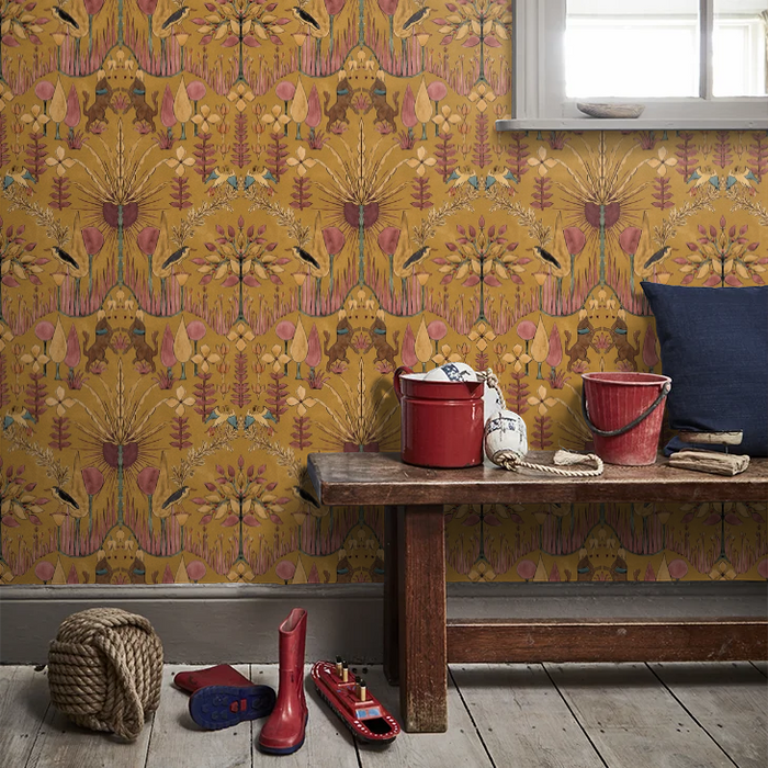 Oasis  Villa Wallpaper - Curry