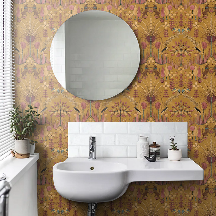 Oasis  Villa Wallpaper - Curry