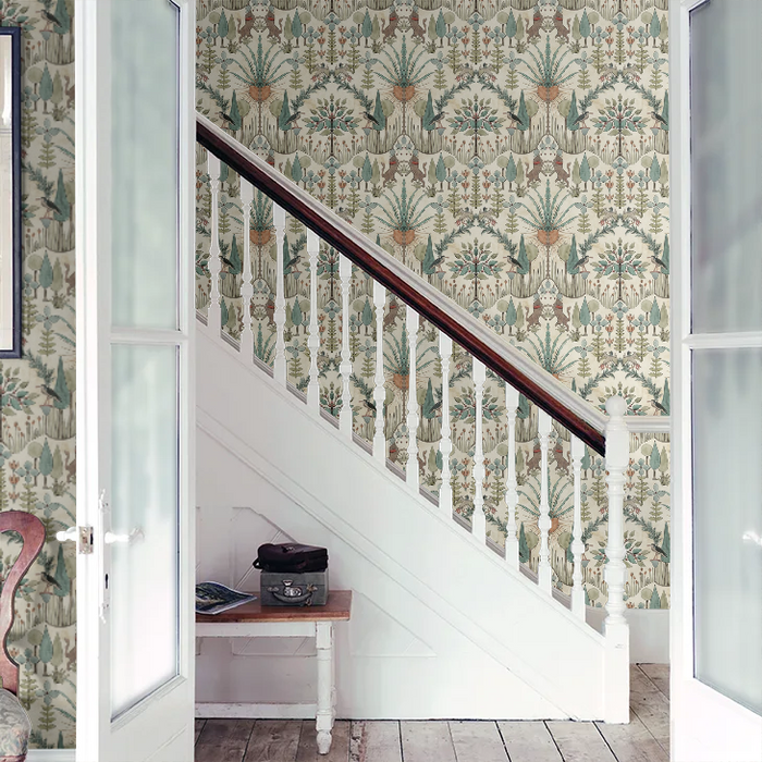 Oasis Villa Wallpaper - Emerald