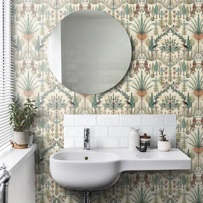 Oasis Villa Wallpaper - Emerald