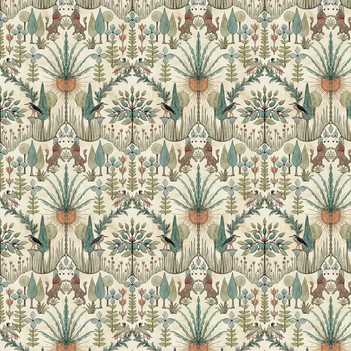 Oasis Villa Wallpaper - Emerald