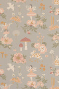 Old Garden Wallpaper - Gentle Blue