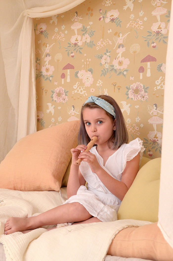 Old Garden Wallpaper - Mellow Yellow