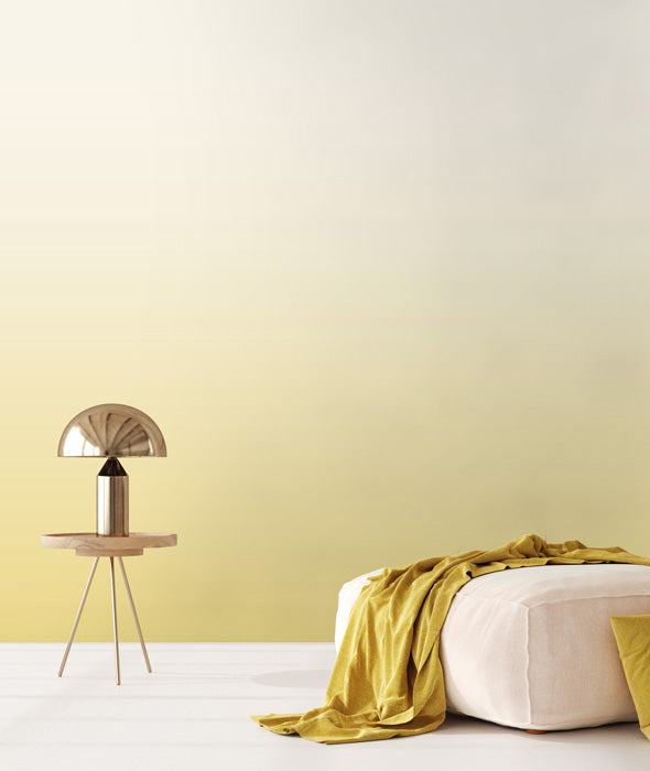 Ombre Wallpaper Hybrid Mural - Yellow