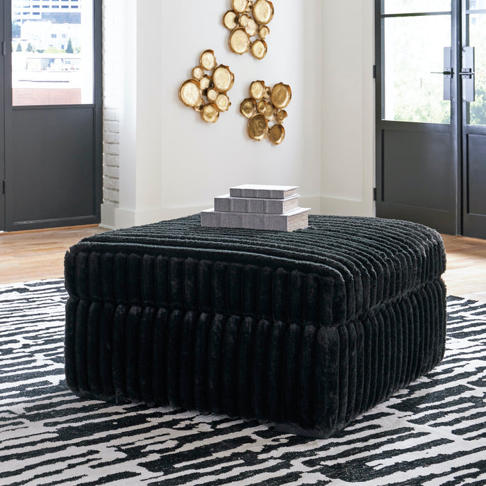 Onyx Oversized Accent Ottoman - Adams Furniture