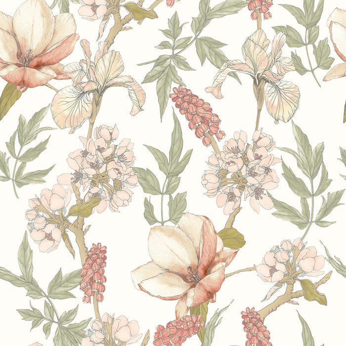 Orchid Bloom Wallpaper - Sage & Hazel