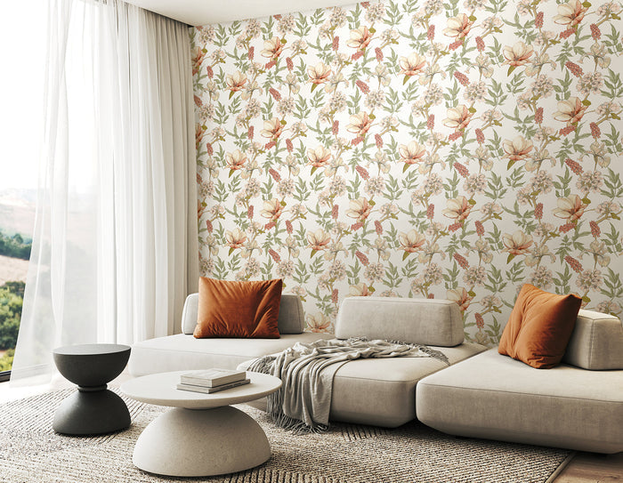 Orchid Bloom Wallpaper - Sage & Hazel
